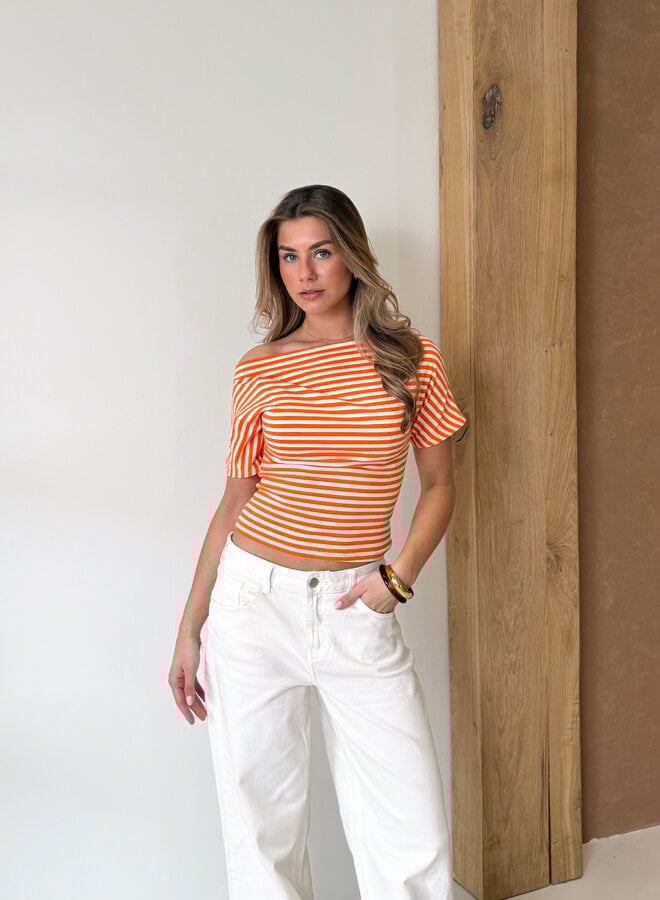 Strepen top Kate oranje