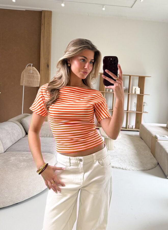 Strepen top Kate oranje