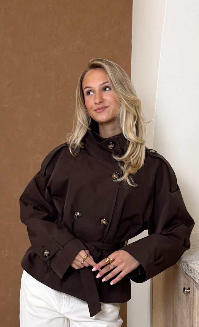 Demi trenchcoat bruin
