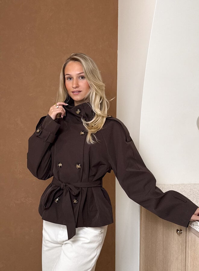 Demi trenchcoat bruin