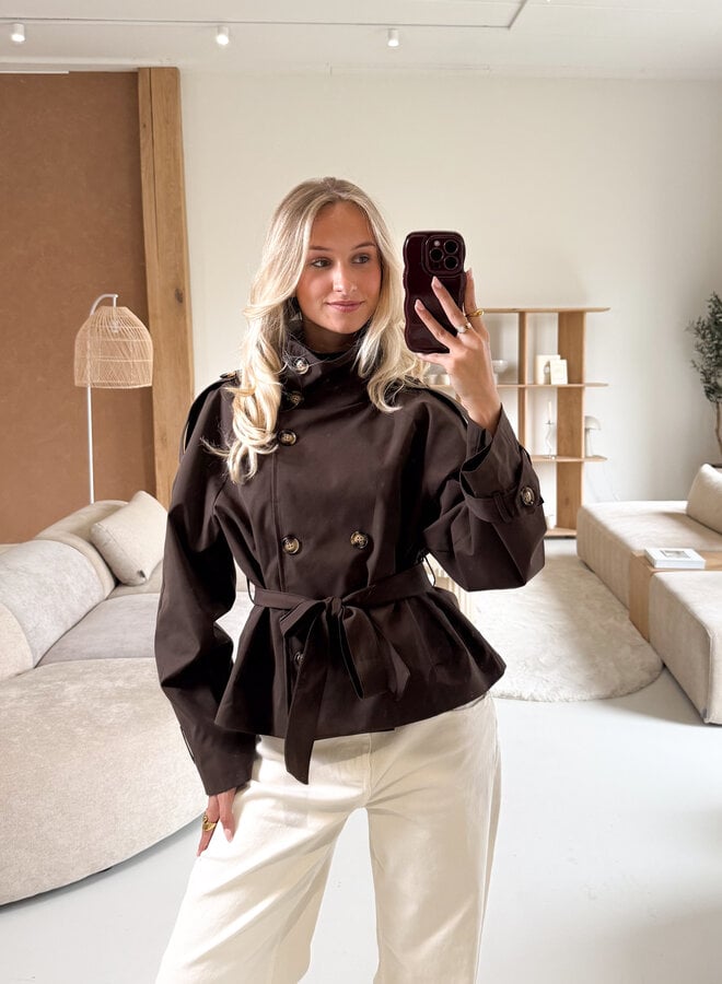 Demi trenchcoat bruin