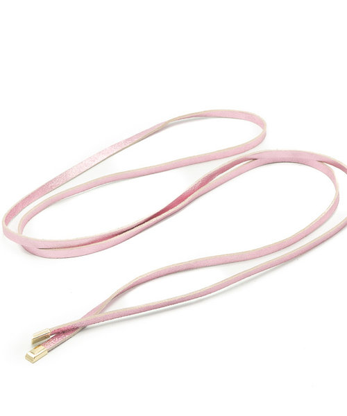 Lucia - Metallic - Waist belts - Pink -  - Gold