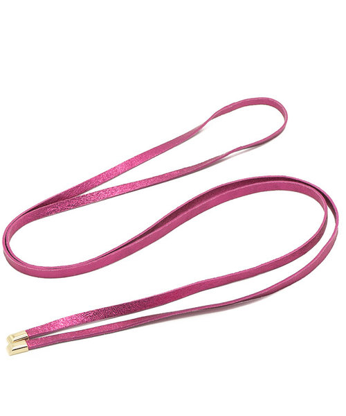 Lucia - Metallic - Wikkelriemen - Roze - Fuchsia - Goudkleurig