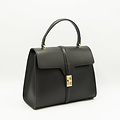Clary - Calf leather - Hand bags - Black - - Gold