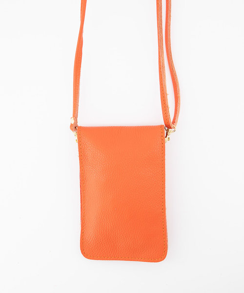 Pona - Classic Grain - Crossbodytassen - Oranje - D29 - Goudkleurig