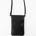 Pona - Snake - Crossbody bags - Black - 23 - Gold