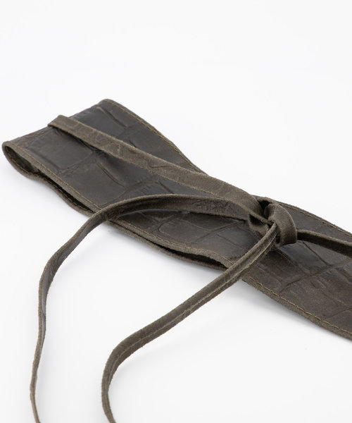 Lily - Croco - Beltsen - Green - 49 -