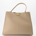 Noelle - Classic Grain - Hand bags - Taupe - D05 - Gold