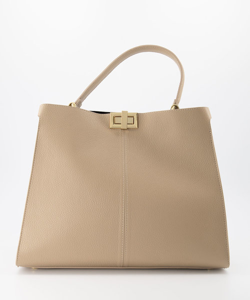 Noelle - Classic Grain - Hand bags - Taupe - D05 - Gold