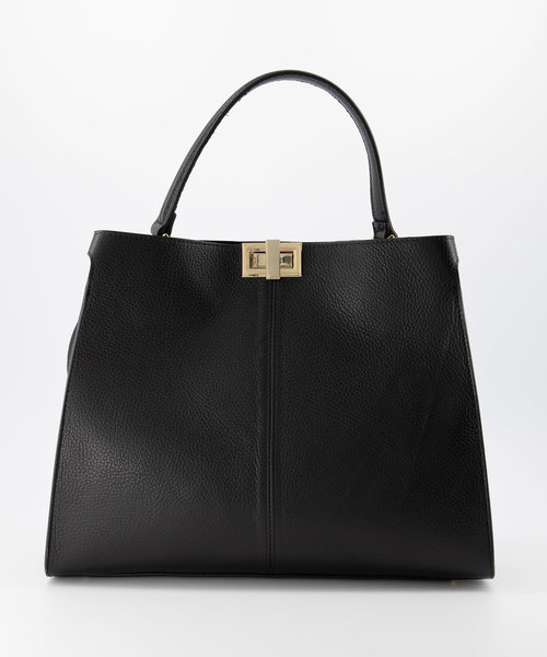 Noelle - Classic Grain - Hand bags - Black - D28 - Gold