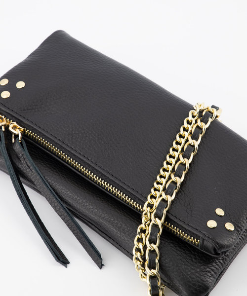 Volly - Classic Grain - Crossbody bags - Black - D28 - Gold