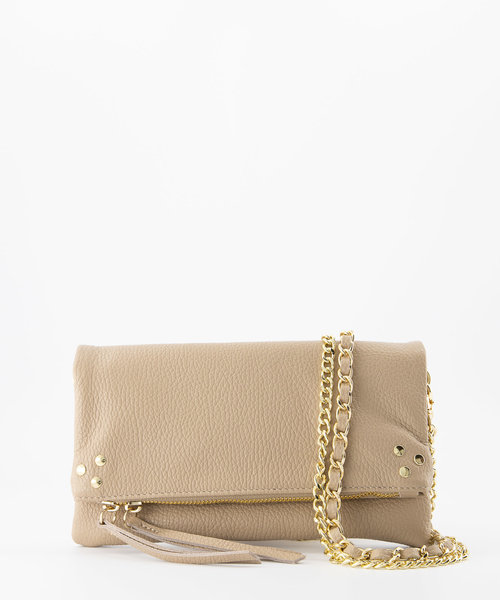 Volly - Classic Grain - Crossbody bags - Taupe - D05 - Gold