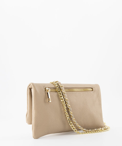 Volly - Classic Grain - Crossbodytassen - Taupe - D05 - Goudkleurig