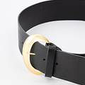 Milou - - Belts with buckles - Black - Zwart - Gold