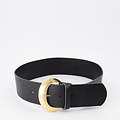 Milou - - Belts with buckles - Black - Zwart - Gold