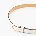Ava - Croco - Belts with buckles - Ecru -  - Gold
