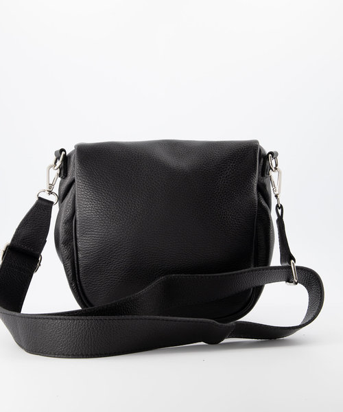 Romsa - Classic Grain - Crossbody bags - Black - D28 - FULL - Silver