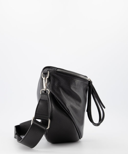 Romsa - Classic Grain - Crossbody bags - Black - D28 - FULL - Silver