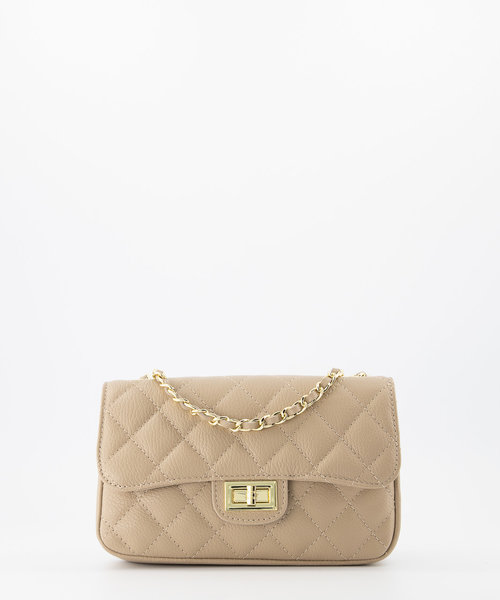 Sophia - Classic Grain - Hand bags - Taupe - D05 - Gold