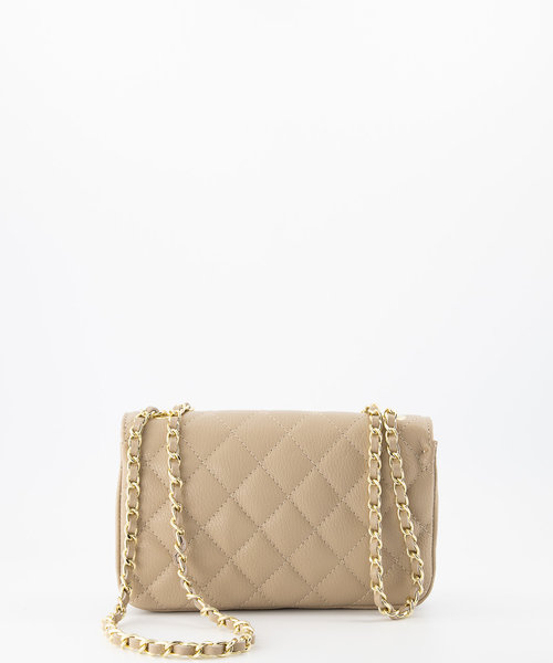 Sophia - Classic Grain - Hand bags - Taupe - D05 - Gold