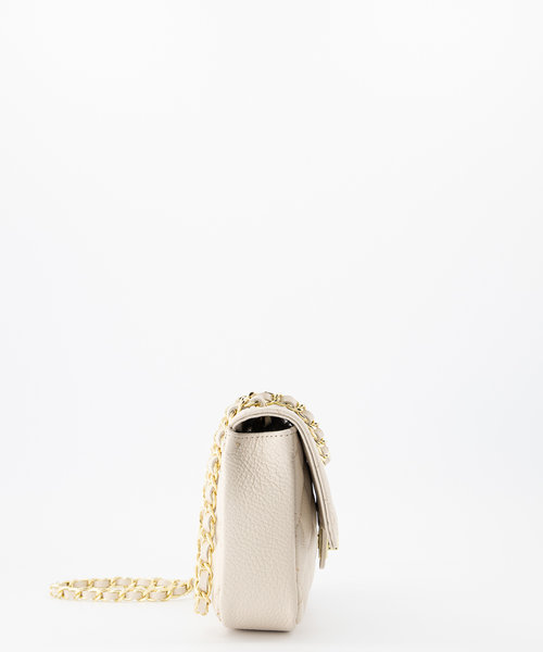 Sophia - Classic Grain - Handtassen - Ecru- D37 - Goudkleurig