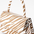 Fay - Handtassen - Classic Grain - Zebra Cognac - Zilverkleurig