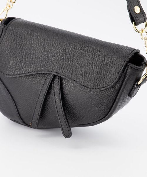 Gigi - Classic Grain - Crossbody bags - Black - D28 - Gold