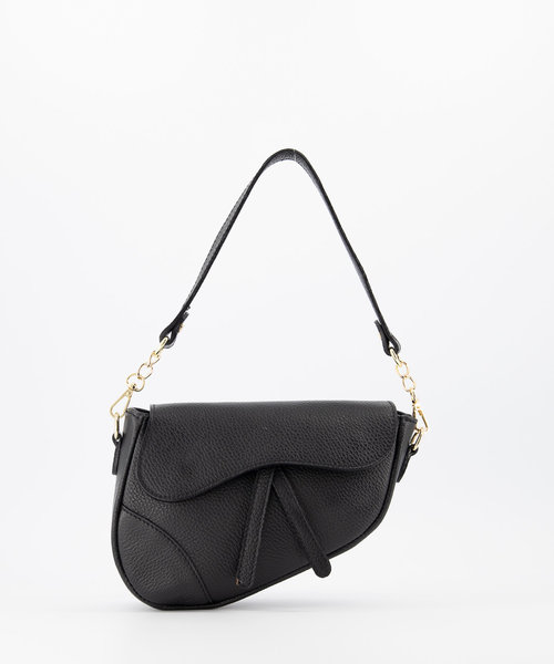 Gigi - Classic Grain - Crossbody bags - Black - D28 - Gold