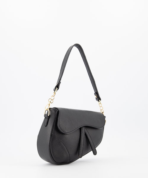 Gigi - Classic Grain - Crossbody bags - Black - D28 - Gold