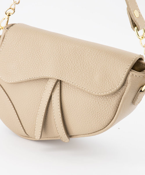 Gigi - Classic Grain - Crossbody bags - Taupe - D05 - Gold