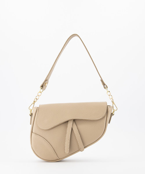 Gigi - Classic Grain - Crossbody bags - Taupe - D05 - Gold