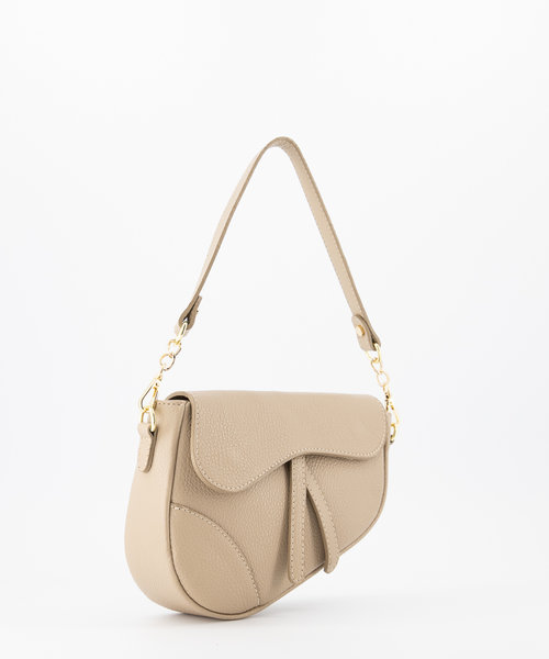 Gigi - Classic Grain - Crossbody bags - Taupe - D05 - Gold