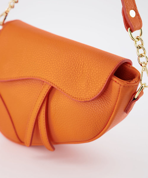 Gigi - Classic Grain - Crossbody bags - Orange - D29 - Gold