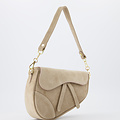 Gigi - Suede - Crossbody bags - Sand - 4 - Gold