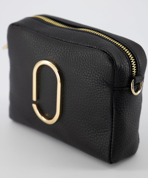 Jacine - Classic Grain - Crossbody bags - Black - D28 - Gold