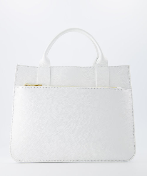 Amalia - Classic Grain - Hand bags - White - D01 - Gold