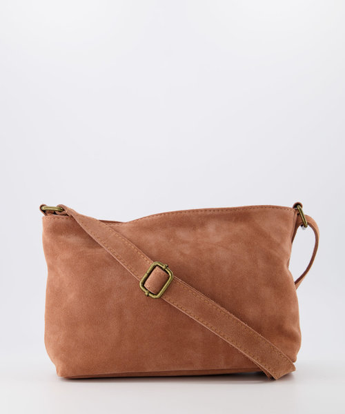 Karin - Suede - Crossbody bags - Pink - 62 - Bronze