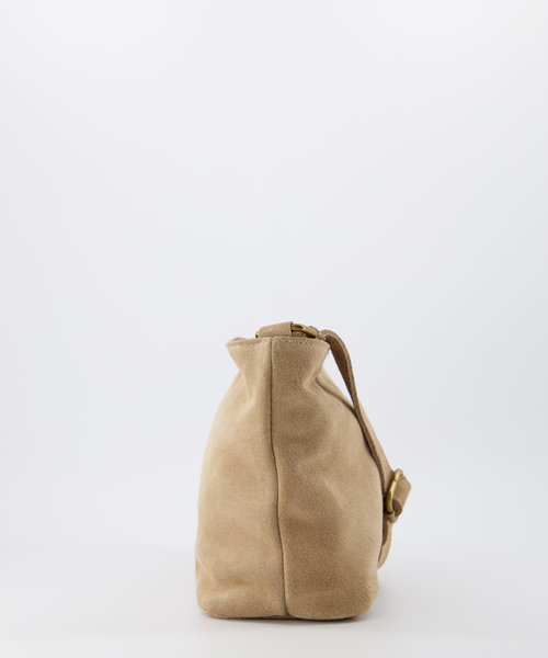 Karin - Suede - Crossbodytassen - Beige - 4 - Bronskleurig