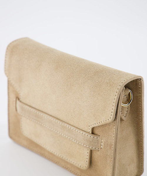 Janice - Suede - Crossbody bags - Sand - 4 - Gold