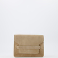 Janice - Suede - Crossbodytassen - Zand - 4 - Goudkleurig