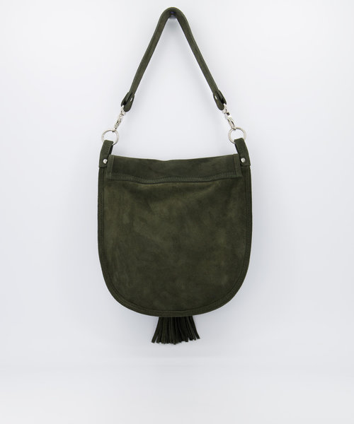 Meghan - Suede - Crossbody bags - Green - 49 - Gold