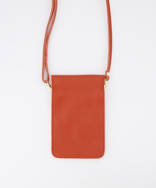 Pona - Classic Grain - Crossbodytassen - Oranje - D35 - Goudkleurig