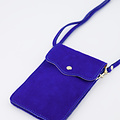 Pona - Suede - Crossbody bags - Blue - 19 - Gold