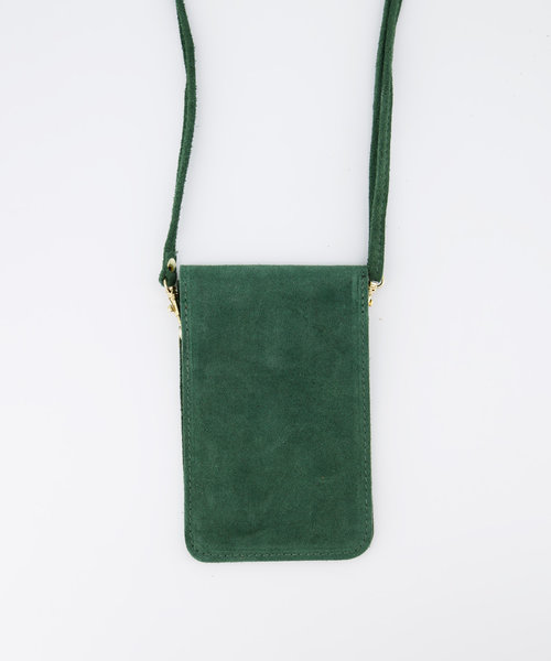 Pona - Suede - Crossbody bags - Green - 39 - Gold