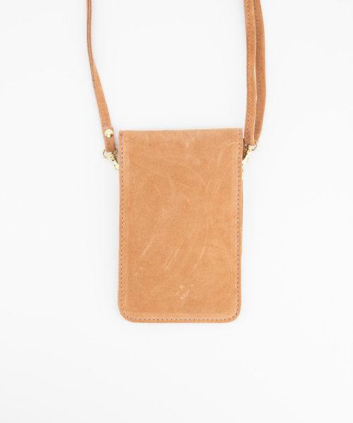 Pona - Suede - Crossbody bags - Pink - 62 - Gold