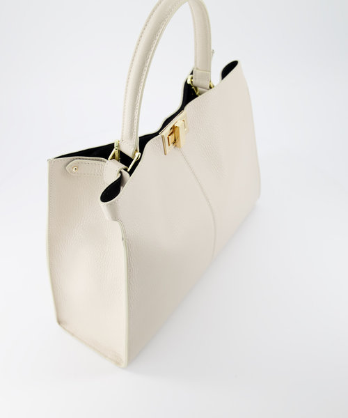 Noelle - Classic Grain - Hand bags - Beige - D37 - Gold