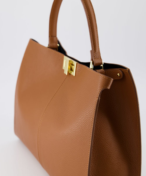 Noelle - Classic Grain - Hand bags - Brown - T01 - Gold