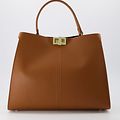 Noelle - Classic Grain - Hand bags - Brown - T01 - Gold