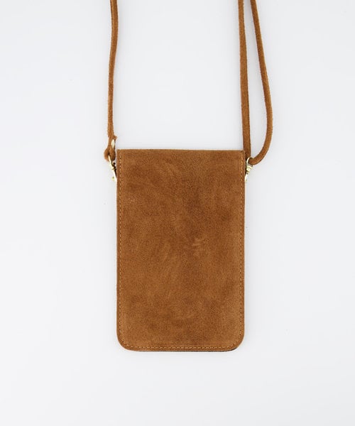 Nieuw Pona - Suede - Crossbody bags - Brown - 6 - Gold