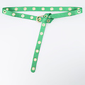 Avery - Metallic - Belts with buckles - Green -  - Gold